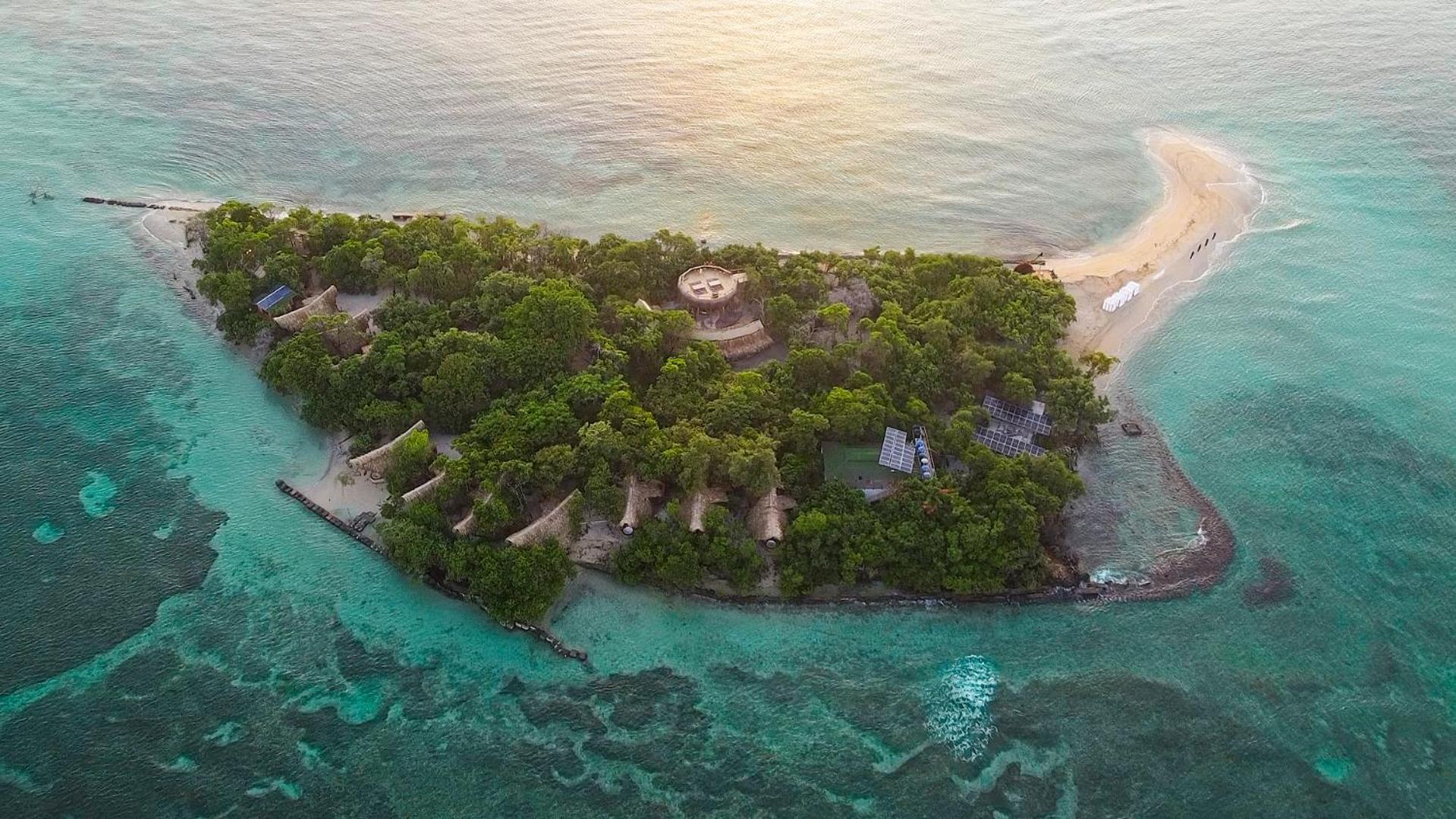 Isla Corona Islas del Rosario Luaran gambar